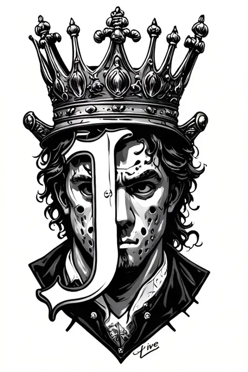 Long Live Jason With A Crown On The J In 3D
