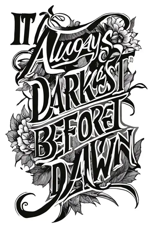 It Is Always Darkest Before Dawn