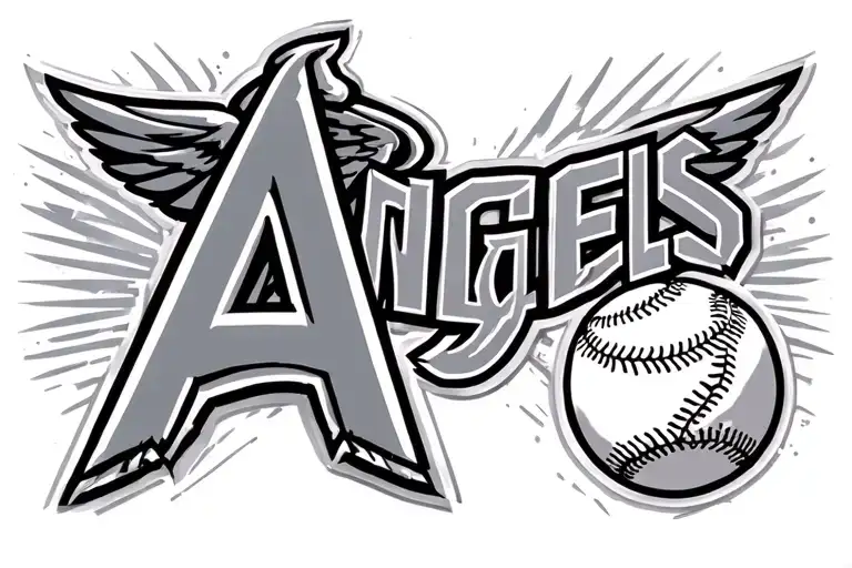 Angels Baseball With Anaheim Pd Logo