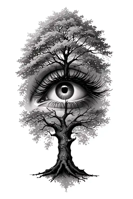Elm Tree In An Eye