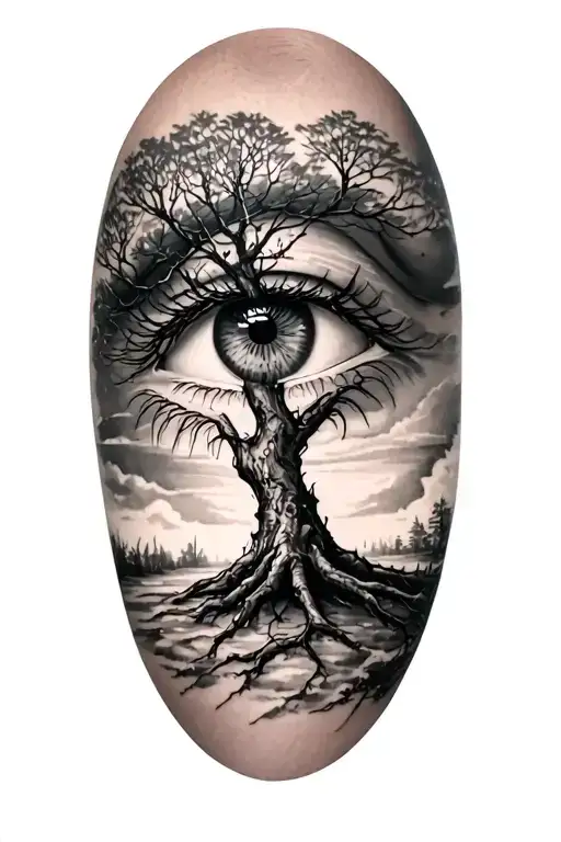 Elm Tree In An Eye