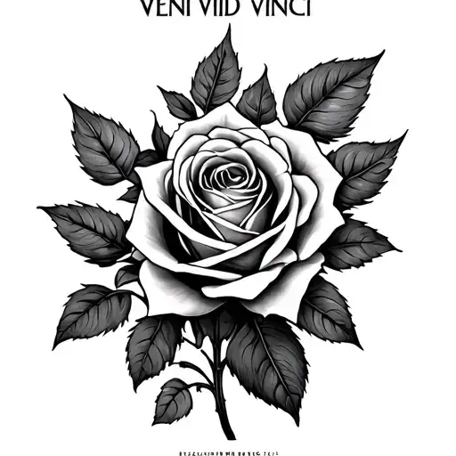 Veni Vidi Vinci Roses Intertwined
