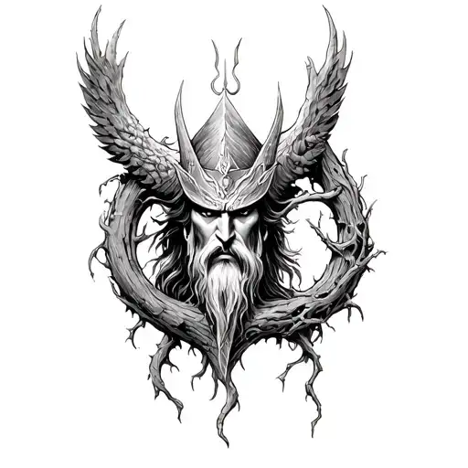 Odin Hanging From Yggdrasil