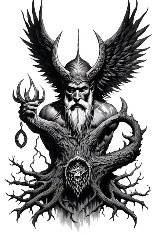 Odin Hanging From Yggdrasil