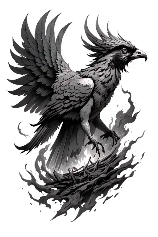 Phoenix Rising From The Ashes
