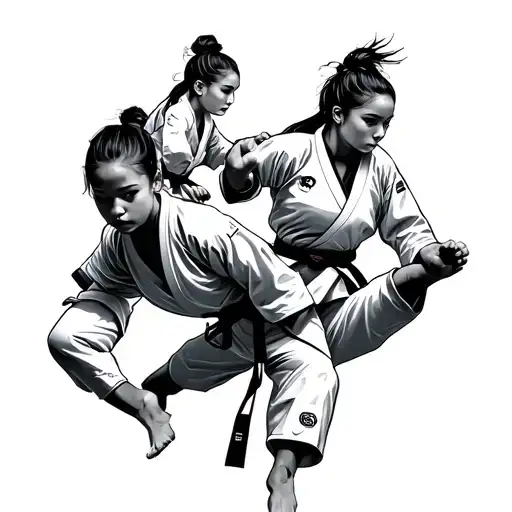 Female Taekwondo Athletes