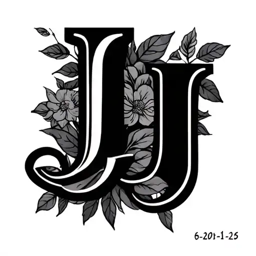 Initials Jj With Dates 5-20-16 & 6-18-25