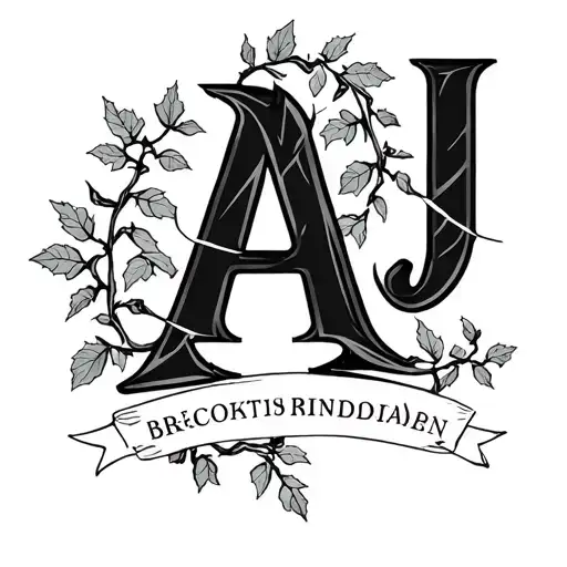 Grandson Name Aj With Ivy Vines