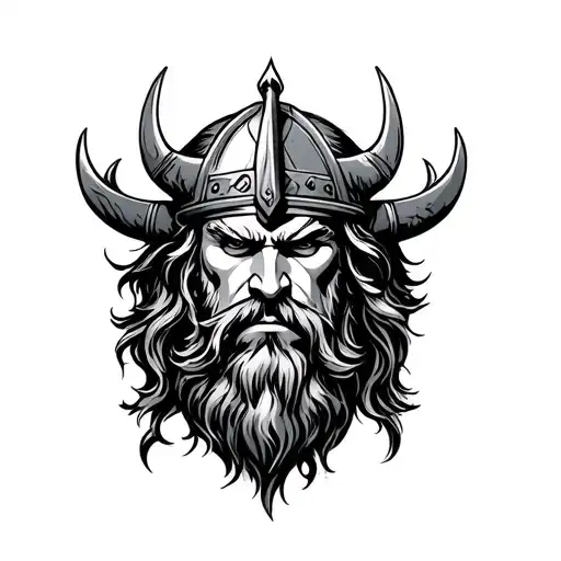 Viking With Family Crest