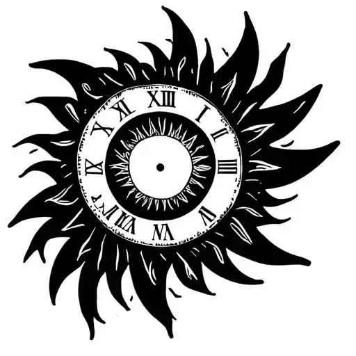 Filipino Sun And Roman Numerals