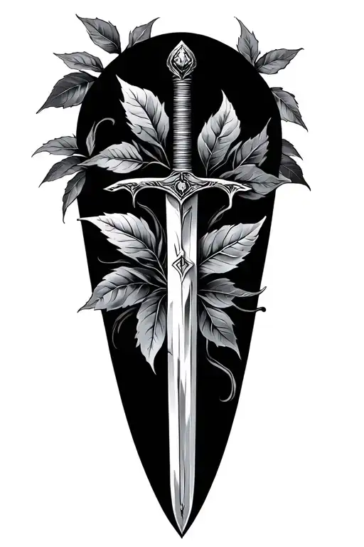 Sword And Leaves