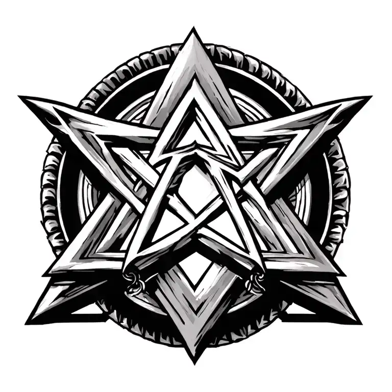 Gangster Disciples Pitchfork Star Of David