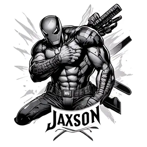Jaxson Name With Marvel