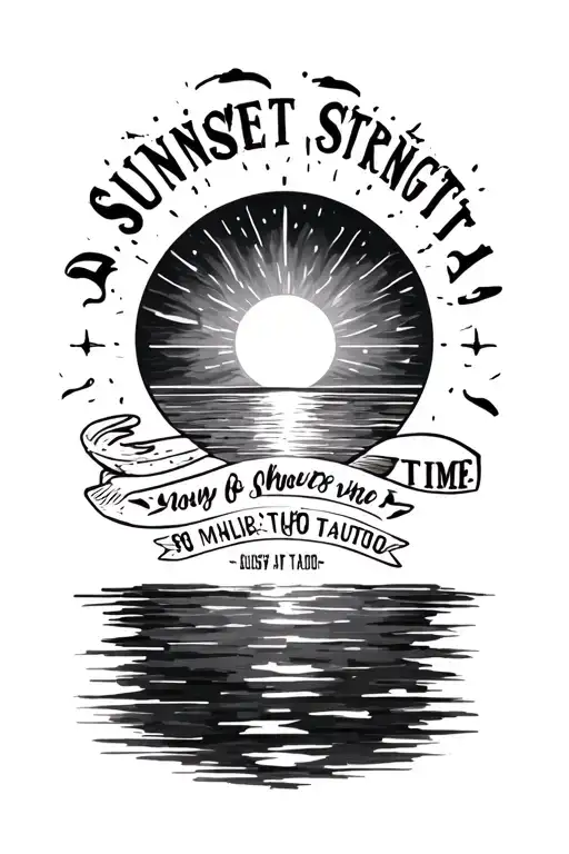 Sunset Strength Time Quote