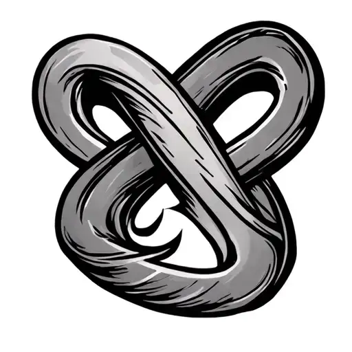 Infinity Symbol With An A On The Right Side