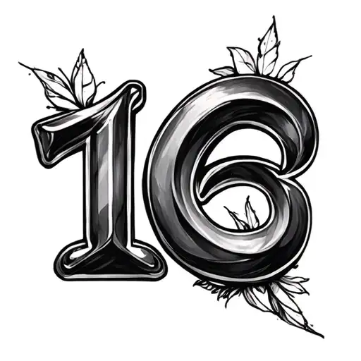 16 And Infinity Sign