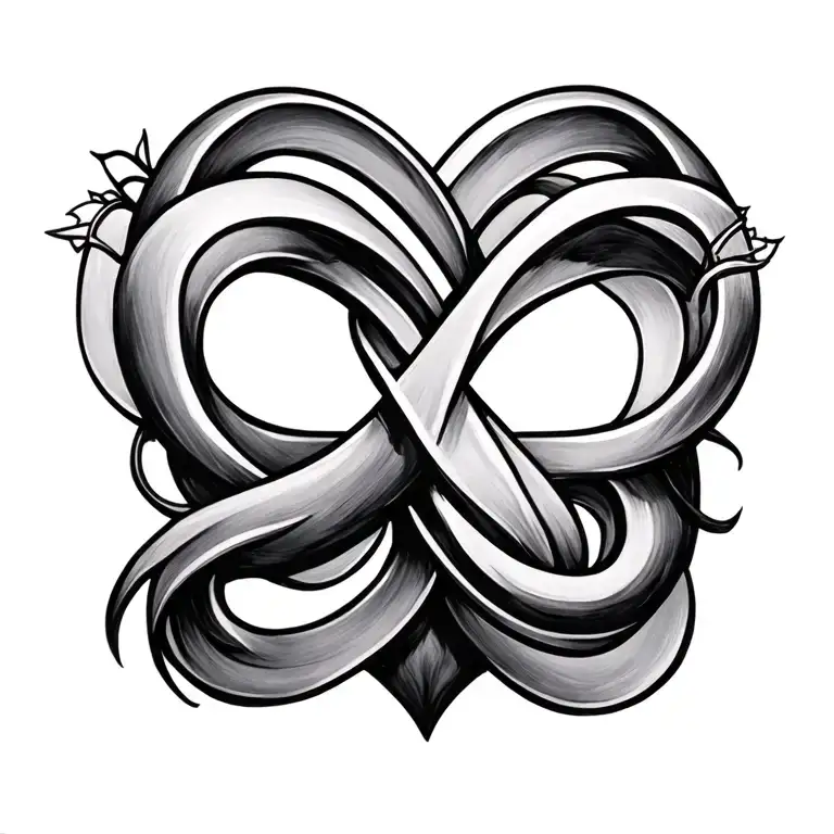 A With An Infinity Symbol Intertwined