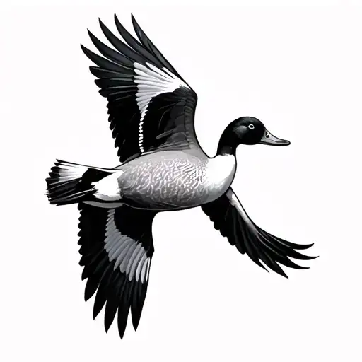 Waterfowl Flying