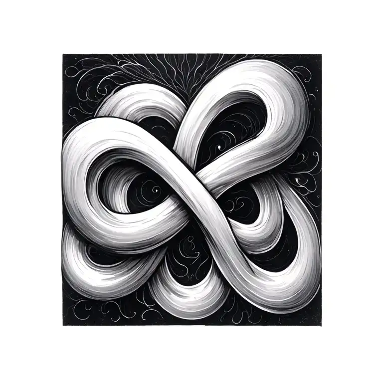 A With An Infinity Symbol