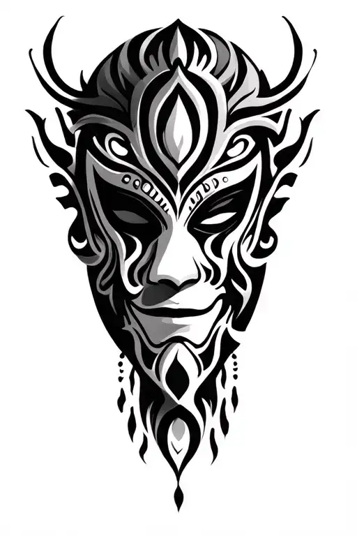 Tribal Mask Surrounded