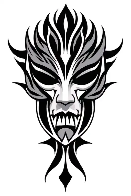 Tribal Mask Surrounded