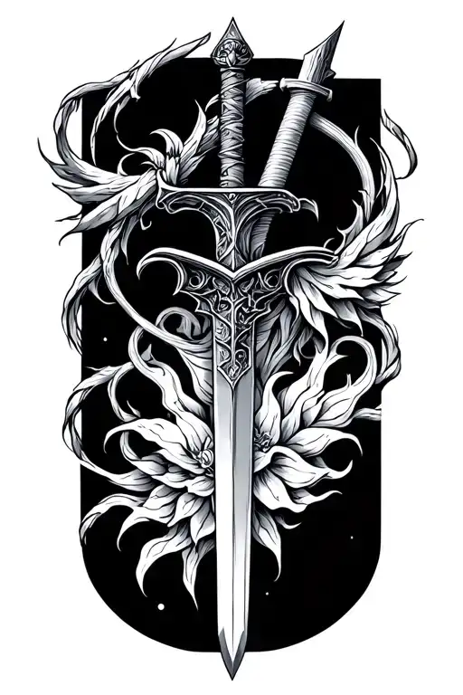 Virgo Zodiac Sign And Dagger