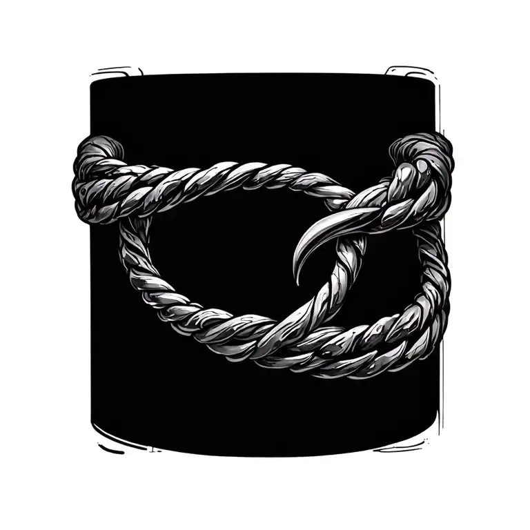 Bracelet Tattoo Around Wrist Band