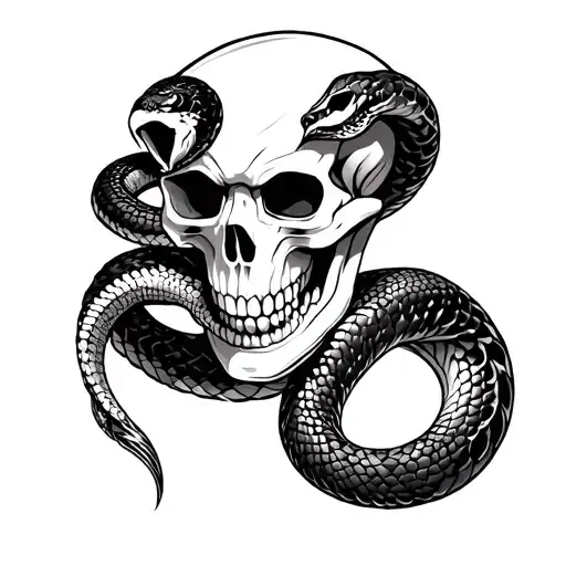 Khugri With Snake And Skull