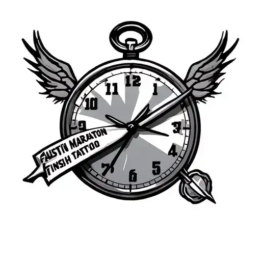 Austin Marathon Finish Time Piece