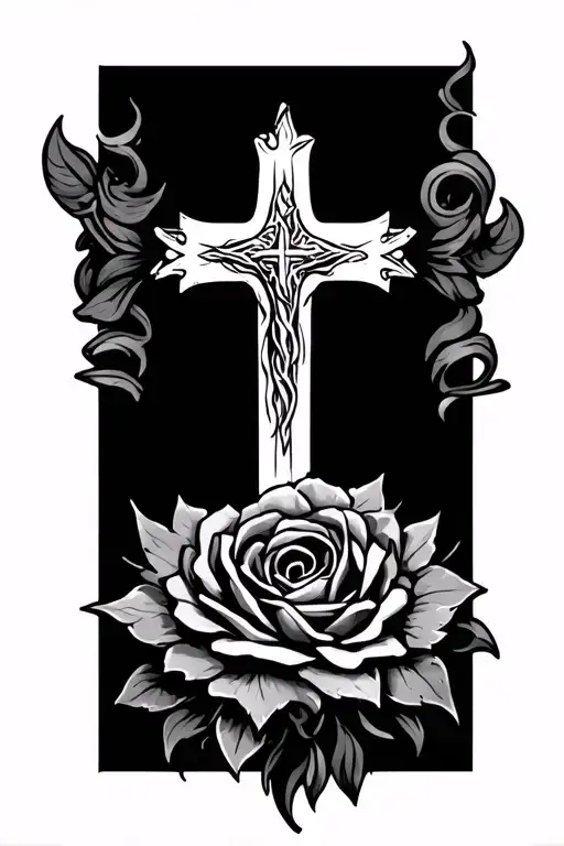 Black Christian Cross