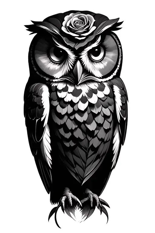 Rose Owl Surrounded