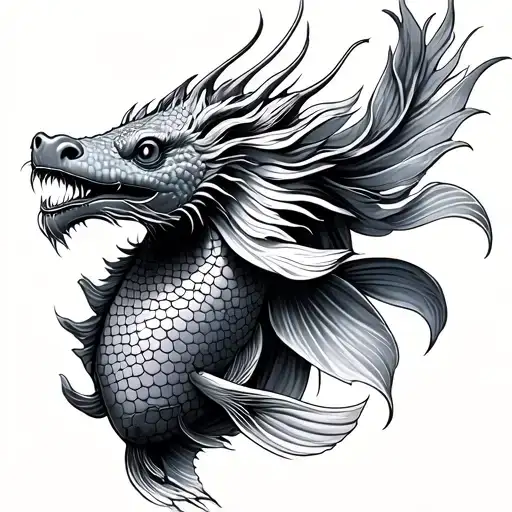 Dragon Koi Fish