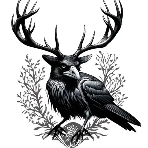 Raven And Stag