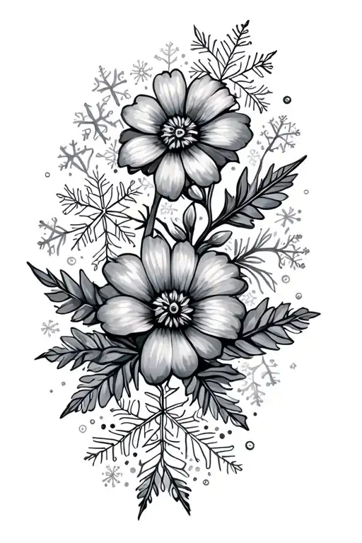 Snowflakes Turn Into Flowers