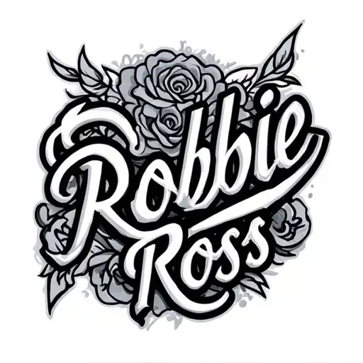 Robbie Ross Name Written