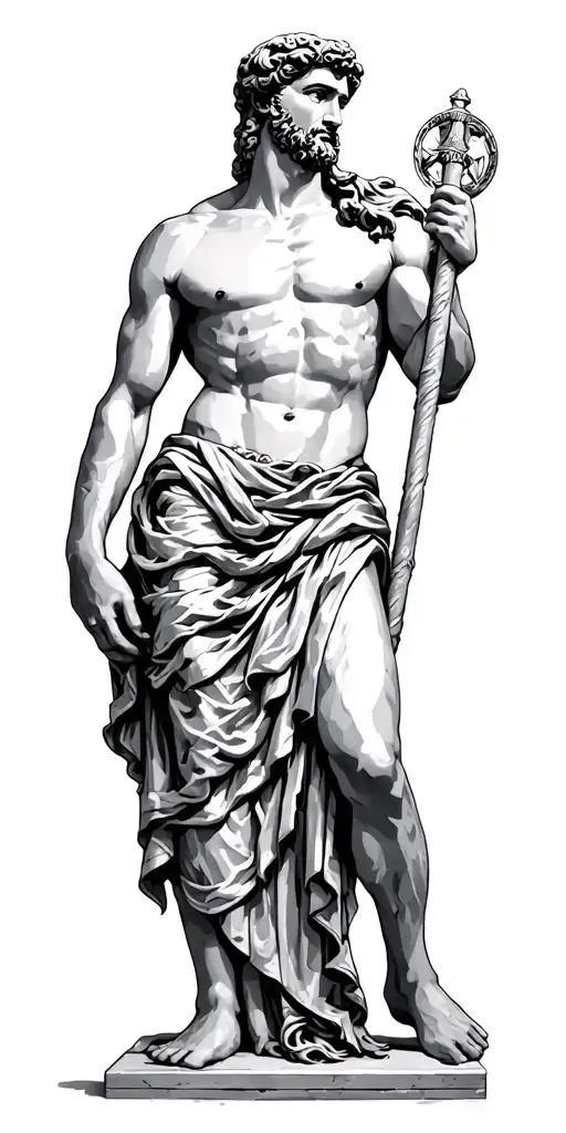 Greek God Atlas Holding