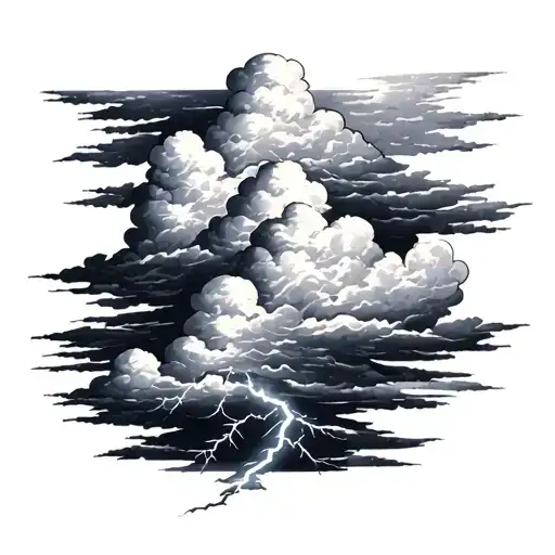 Clouds With Lightning