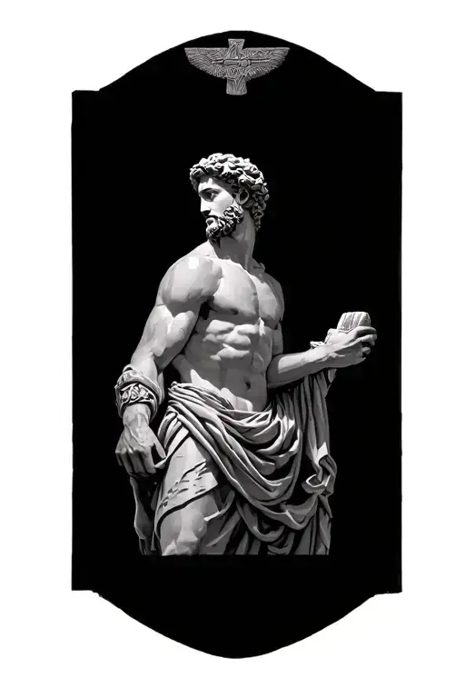 Greek God Atlas Holding