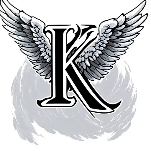 An Angel Wing And Twice The Letter K Incorporated