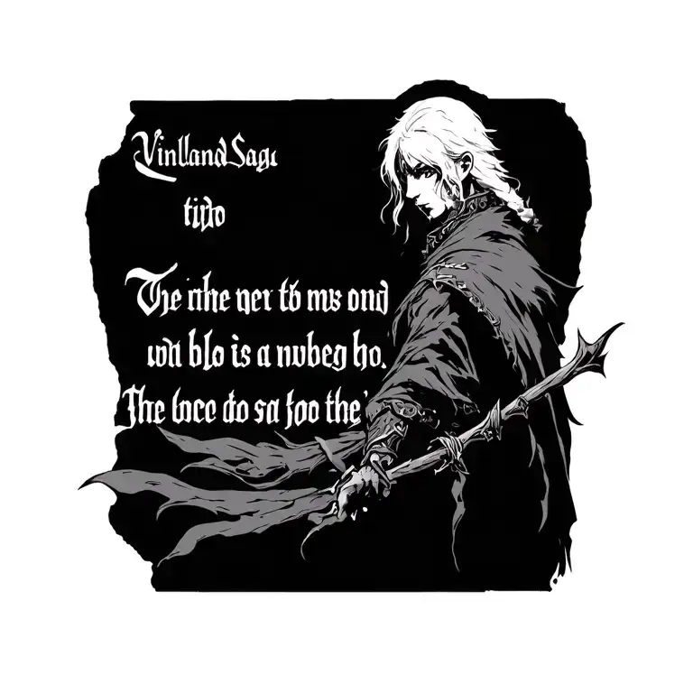 Vinland Saga Anime Quote Written