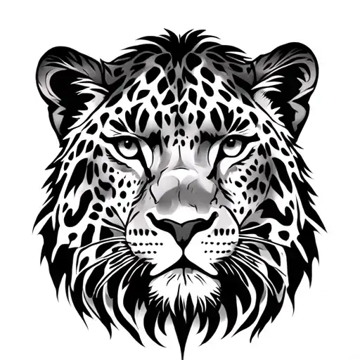 Leopard And Lion Head