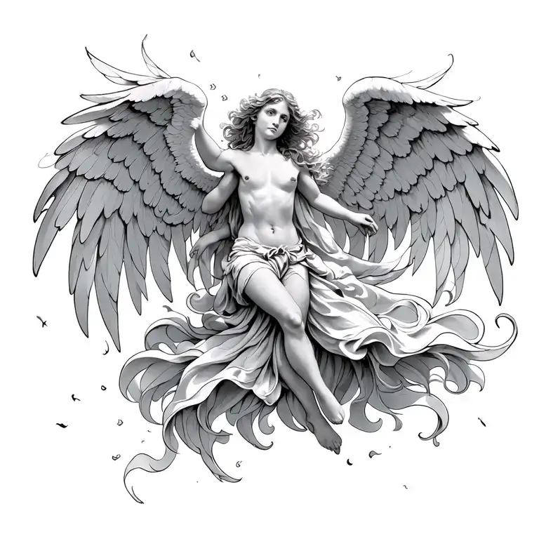 Flying Angel Falling