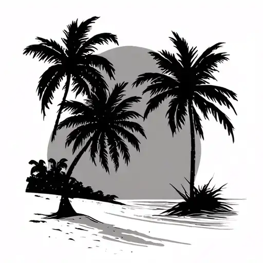 Palm Trees And Sandy Beaches