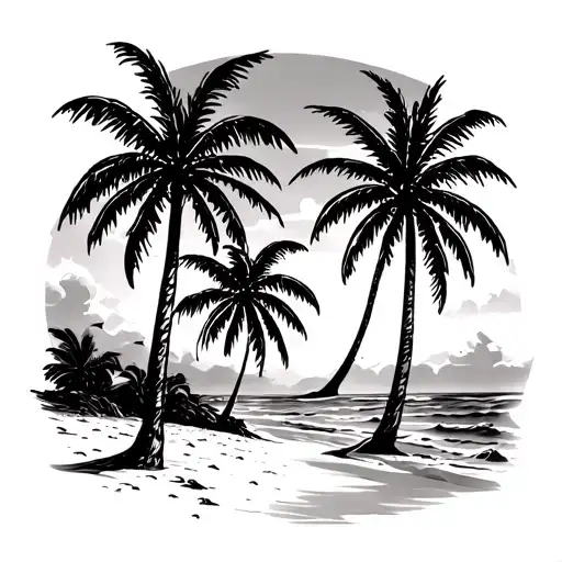 Palm Trees And Sandy Beaches