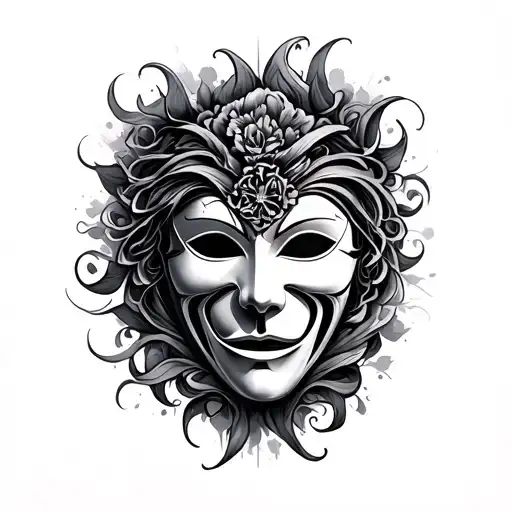Theatrical Mask Surrounded