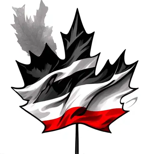 Belgian Canadian Flag