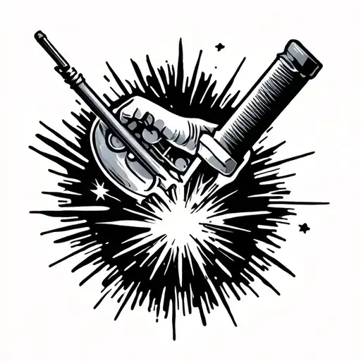 Welding Tattoo Traditional Style