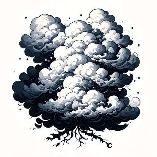 Cloud Artwork Tattoo idea