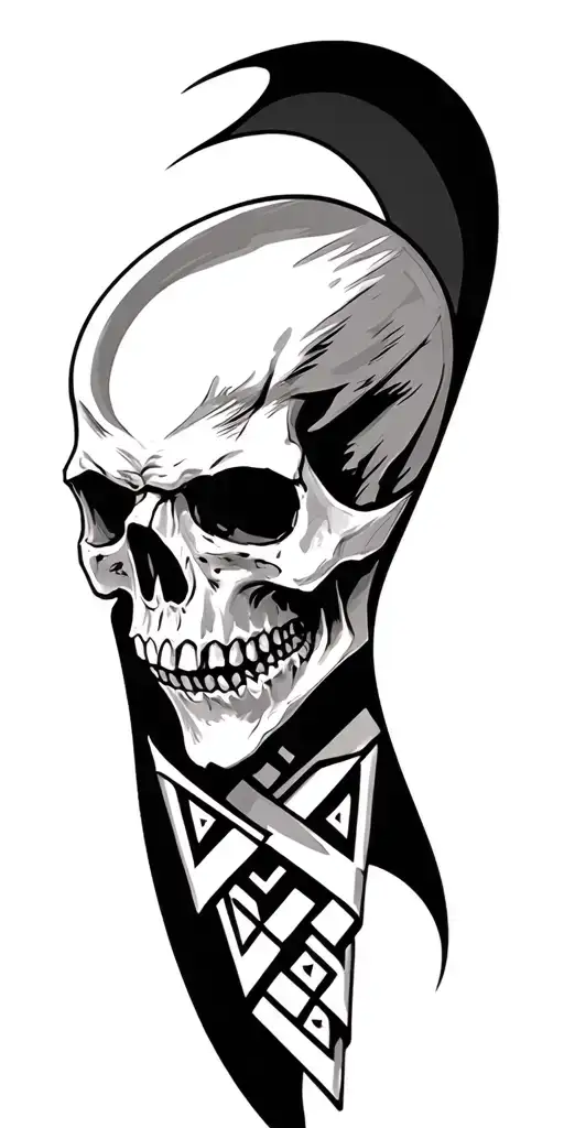 Skull Forehead Valknut