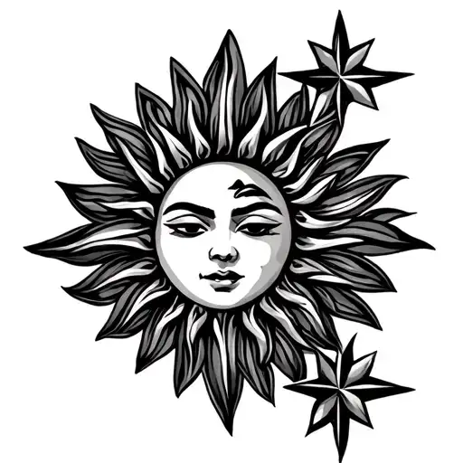 Filipino Sun And 3 Stars